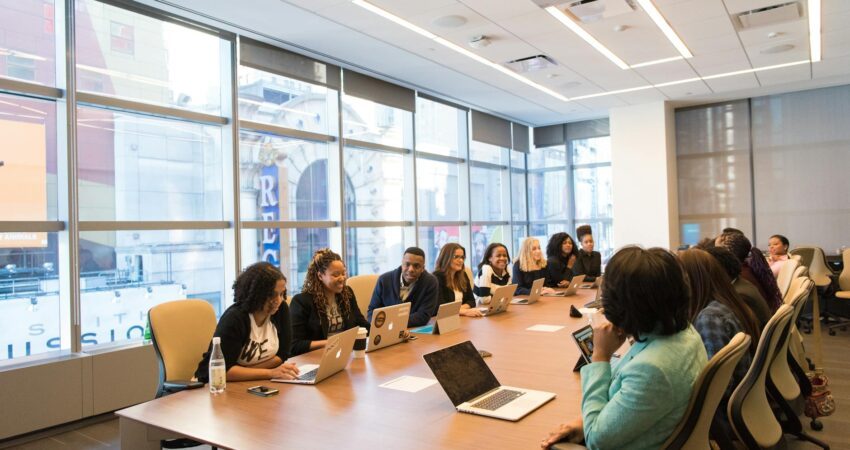 group of people on a conference room