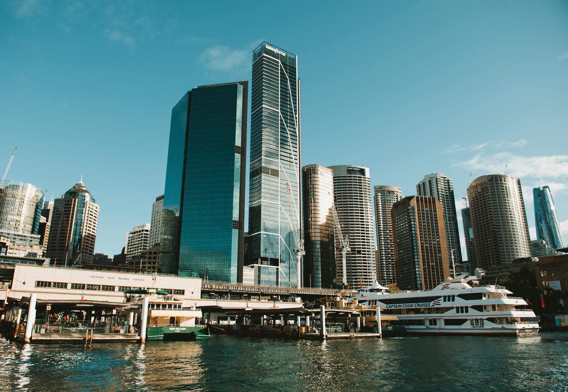 modern skyscrapers on the shore in sydney australia