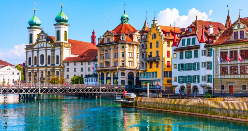 Old Town architecture of Lucerne, Switzerland