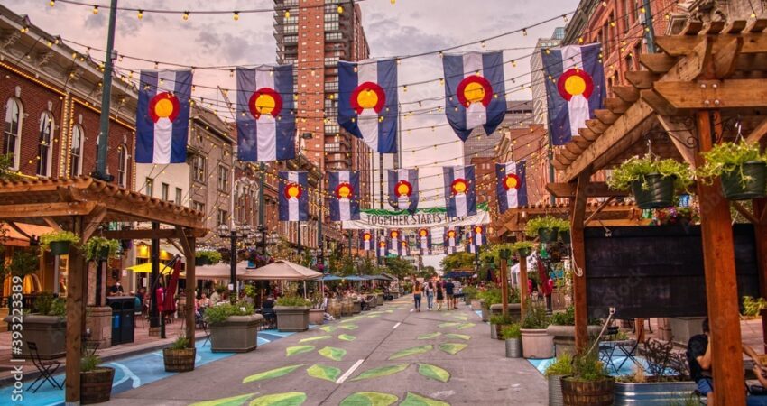 Larimer Square after the Covid Shutdown was lifted