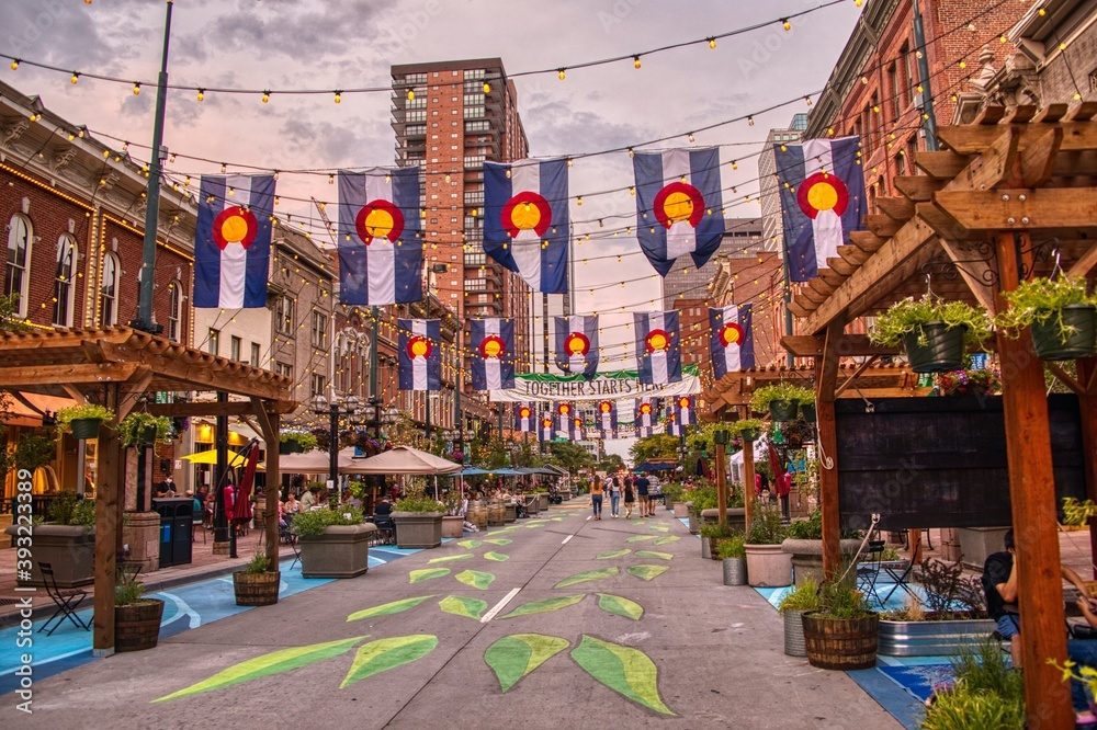 Larimer Square after the Covid Shutdown was lifted