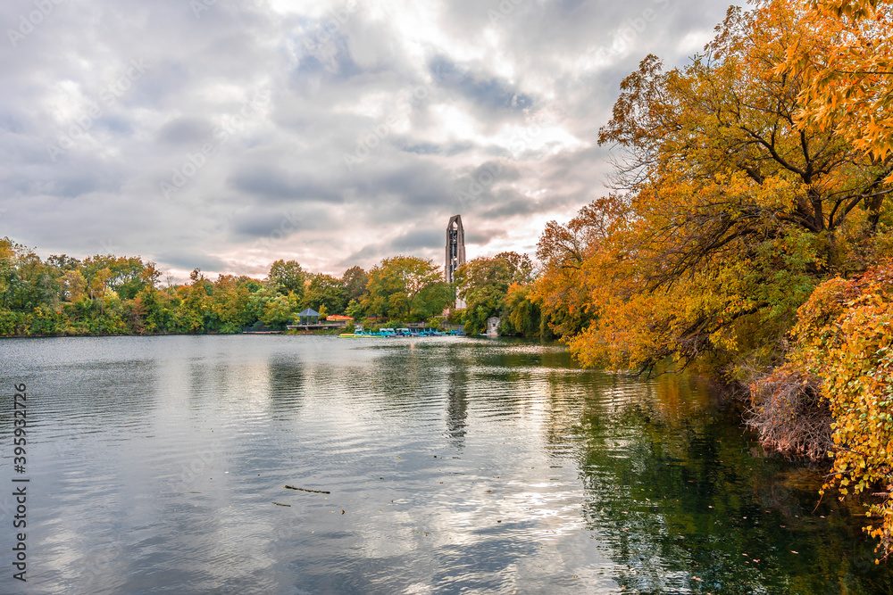 Quarry Lake view in Naperville Town of Illinois